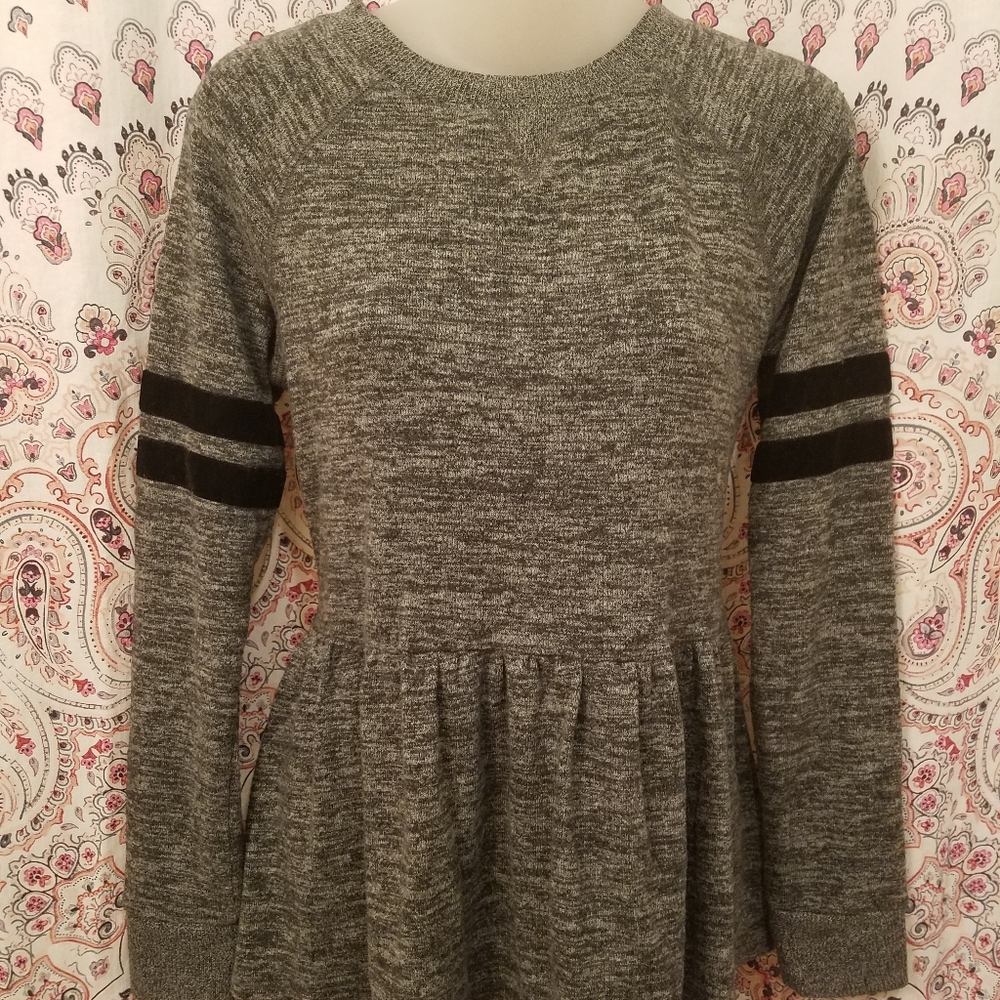 Gray Peplum Sweater